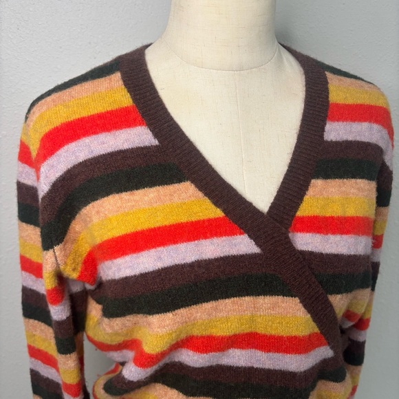 Madewell Soft Crossover Sweater Retro Stripe - Picture 3 of 8